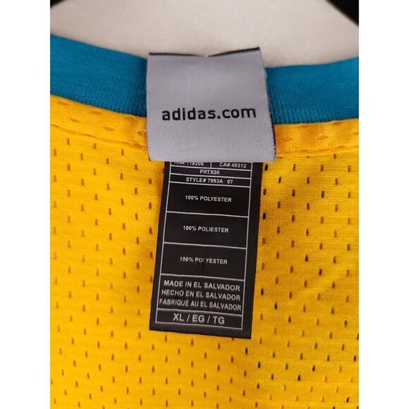 NBA Adidas New Orleans Hornets Chris Paul #3 Swingman Jersey XL Mens Yellow NWT - Picture 12 of 14